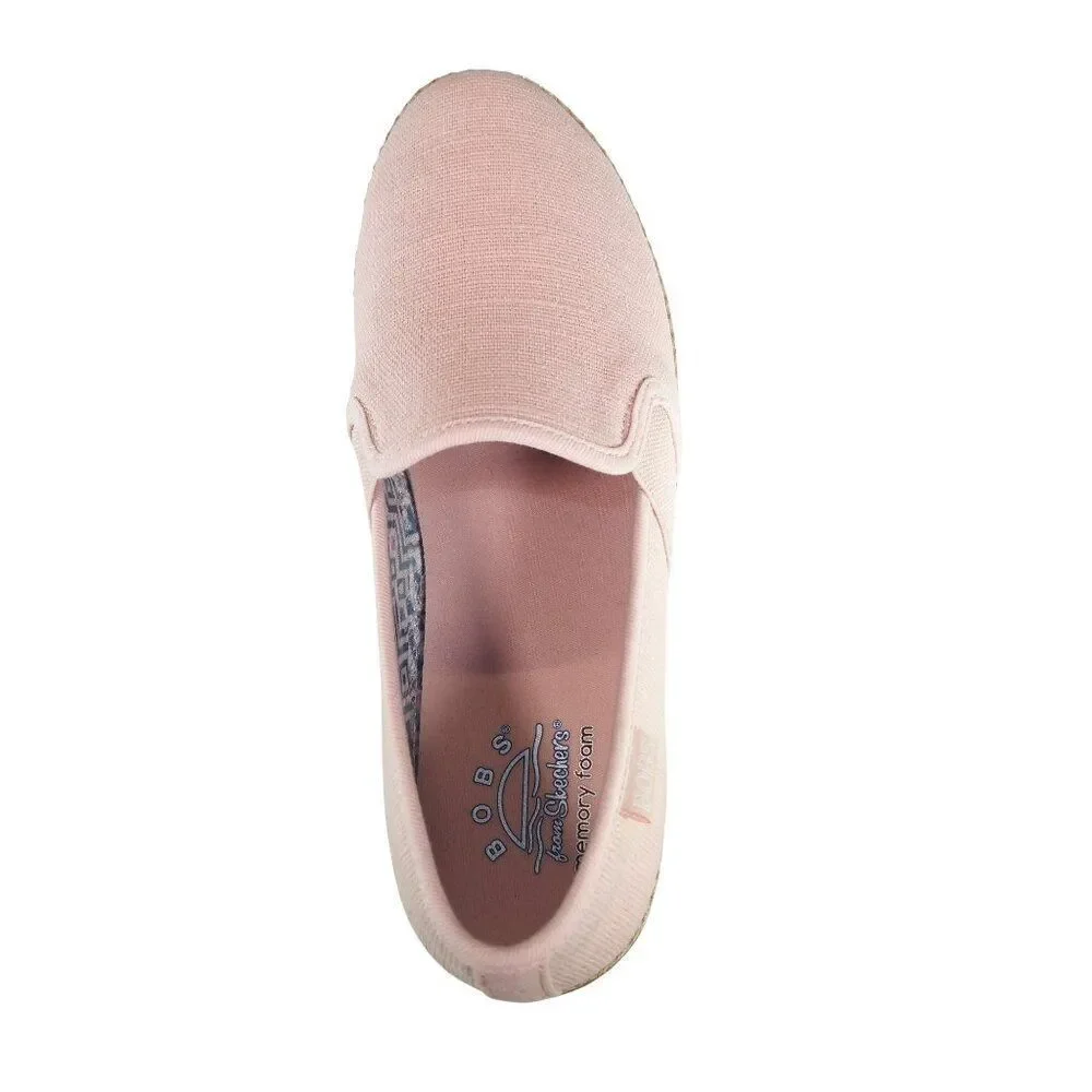BOBS by Skechers Flexpadrille Lo Slip-on Shoes Women's‎ 7.5 Pink 114020